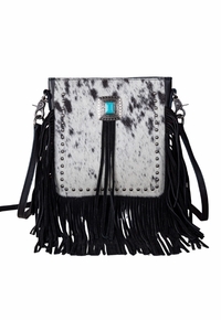Montana West Leather Hair-On Cowhide Fringe Crossbody MWR-063