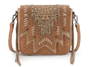 Montana West Tooled Aztec Collection Crossbody MW1354-8360