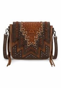 Montana West Tooled Aztec Collection Crossbody MW1354-8360