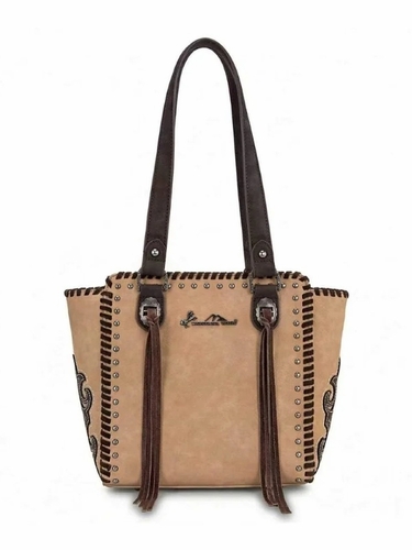 Montana West Western Tassel Studded Tote Bag MW1373-8317