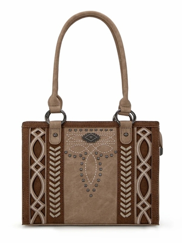 Montana West Cut-Out Embroidered Concealed Carry Tote MW1325G
