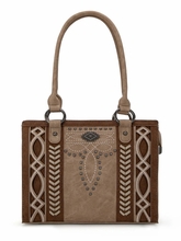 Montana West Cut-Out Embroidered Concealed Carry Tote MW1325G