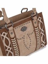 Montana West Cut-Out Embroidered Concealed Carry Tote MW1325G
