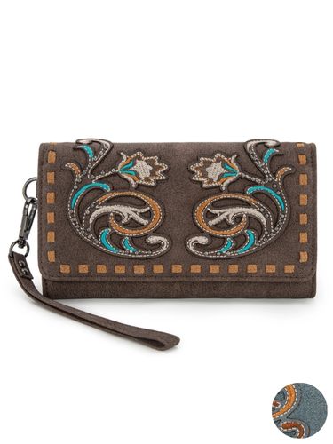 Montana West Embroidered Collection Scroll Wallet MW1348