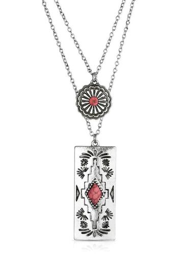 Montana Silversmiths Bar B Pink Necklace ANC6356