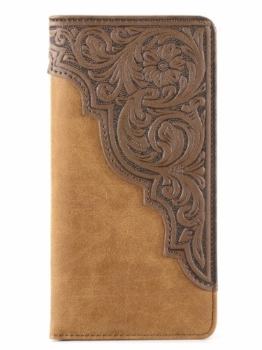 Montana West Mens Bifold Long Leather Wallet MW-613