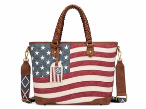 Montana West American Flag Tote Bag MW1385G-8317