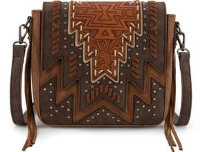 Montana West Tooled Aztec Collection Crossbody MW1354-8360