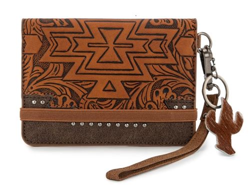 Montana West Tooled Aztec Collection Wrap Wallet MW1354-W2004