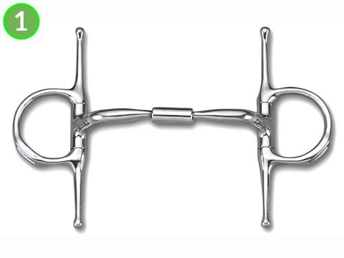Myler Full Cheek with Hooks Comfort Snaffle Wide Barrel MB 02 89-24024