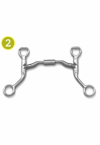 Myler Comfort Low Port Snaffle Bit with HBT Shanks 89-20045