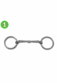 Myler Comfort Snaffle Narrow Barrel Loose Ring Bit 89-28015
