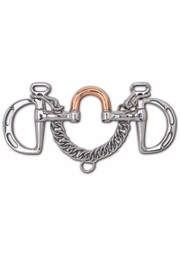 Myler Copper Medium Port Correctional Uxeter Kimberwick 88-25045 ZDS