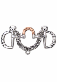 Myler Copper Medium Port Correctional Uxeter Kimberwick 88-25045