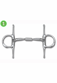 Myler Full Cheek with Hooks Comfort Snaffle Wide Barrel MB 02 89-24024