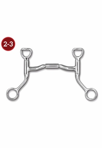 Myler Mullen Low Port Sweet Iron Bit with Forward Tilt HBT Shanks 89-20365