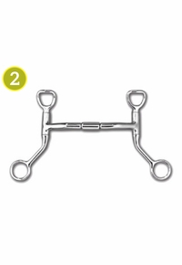 Myler Traditional Mullen Relief Sweet Iron Bit with HBT Shanks 89-20325