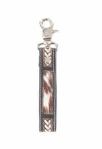 Myra Braided Buckle Hairon Key Fob S-12140