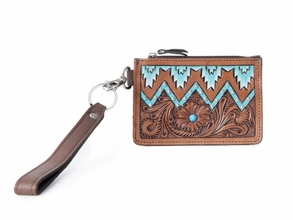 Myra Hand Hewn Western Card Holder S-1453