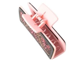 Myra High Vista Hair Comb Clip in Pink and Brown S-12066
