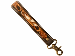 Myra Wildvine Pony Western Handtooled Key Fob S-1437