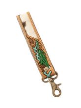 Myra Moonflower Handtooled Leather Keyfob S-14019-23