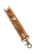 Myra Moonflower Handtooled Leather Keyfob S-14019-23