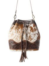 Myra Rustlerinins Charm Handtooled Bucket Bag S-12142