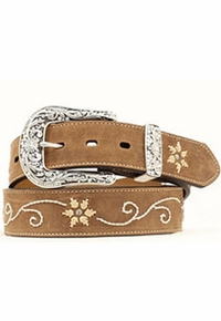 Nocona Ladies Medium Distressed Brown Belt N3447044