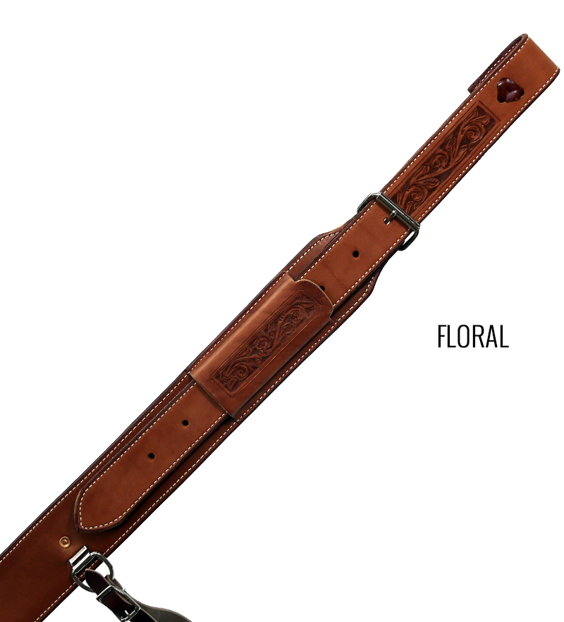 Paire De Flancs Dos Billy Cook – Cuir Sculpté Floral Pour Selle Cheval (Taille Unique)