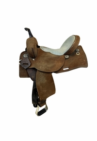 PRICE REDUCED! 14 Inch Used Double J Barrel Saddle Wide Tree