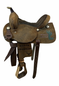 PRICE REDUCED! 15 Inch Used Mavericks Saddle Co Barrel Saddle 45 Wide Tree