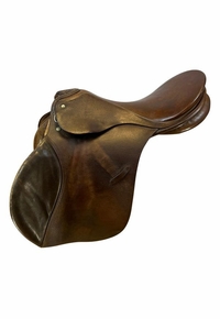 PRICE REDUCED! 17.5Inch Used Passier Hannover Jumping Saddle PS P-GR