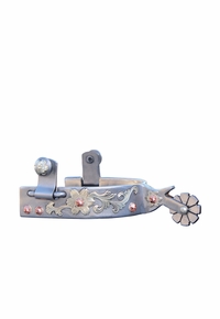 Professional's Choice Floral Copper Dot Spurs PCSP-500