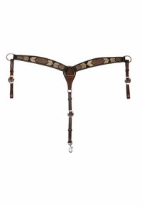 Professionals Choice Chocolate Arrowhead Breast Collar 3P60387