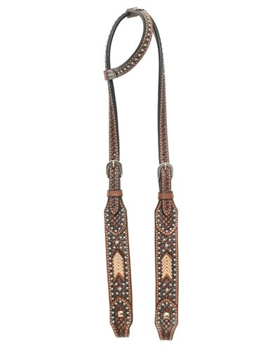 Rafter T Rawhide Collection Single Ear Headstall SE4434