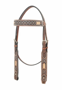 Rafter T Rawhide Collection Browband Headstall 4433