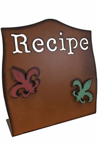 Recipe Holder with Fleur de Lis 94009 ZDS