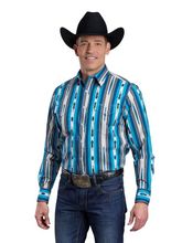 Roper Mens Deadstock Stripe Long Sleeve Shirt 0485-0201