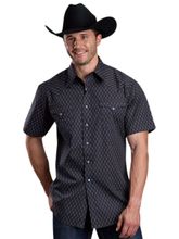 Roper Mens Short Sleeve Aztec Shirt 0064-0327