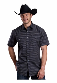 Roper Mens Short Sleeve Aztec Shirt 0064-0327