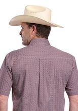 Roper Mens Tile Foulard Short Sleeve Shirt 0326-2032