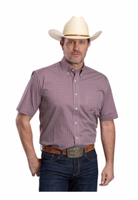 Roper Mens Tile Foulard Short Sleeve Shirt 0326-2032