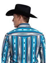 Roper Mens Deadstock Stripe Long Sleeve Shirt 0485-0201