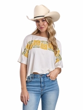Roper Womens Sunflower Cream Tee 0513-2101