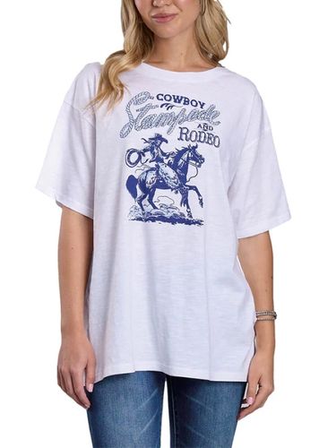 Roper Womens White Graphic Tee 0513-2091