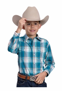 Roper Western Shirt 2890 Sunset Plaid Child 0278-3021
