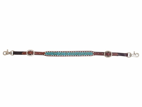 Rafter T Floral Turquoise Wither Strap AC238TQ