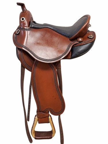 S1 DP Saddlery Quantum Short and Light Western Saddle 1216-5967 Free Girth Free Girth