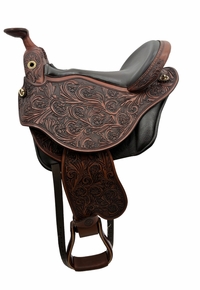 S1 DP Saddlery Quantum Western Saddle 1215-9131.2 Free Girth Free Girth